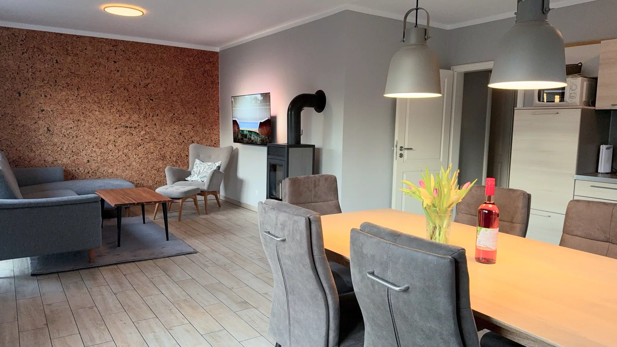 Wohnzimmer Ferienhaus Seestern Fehmarn